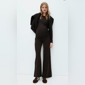 Maternity Pants- NWOT - H&M- chocolate brown